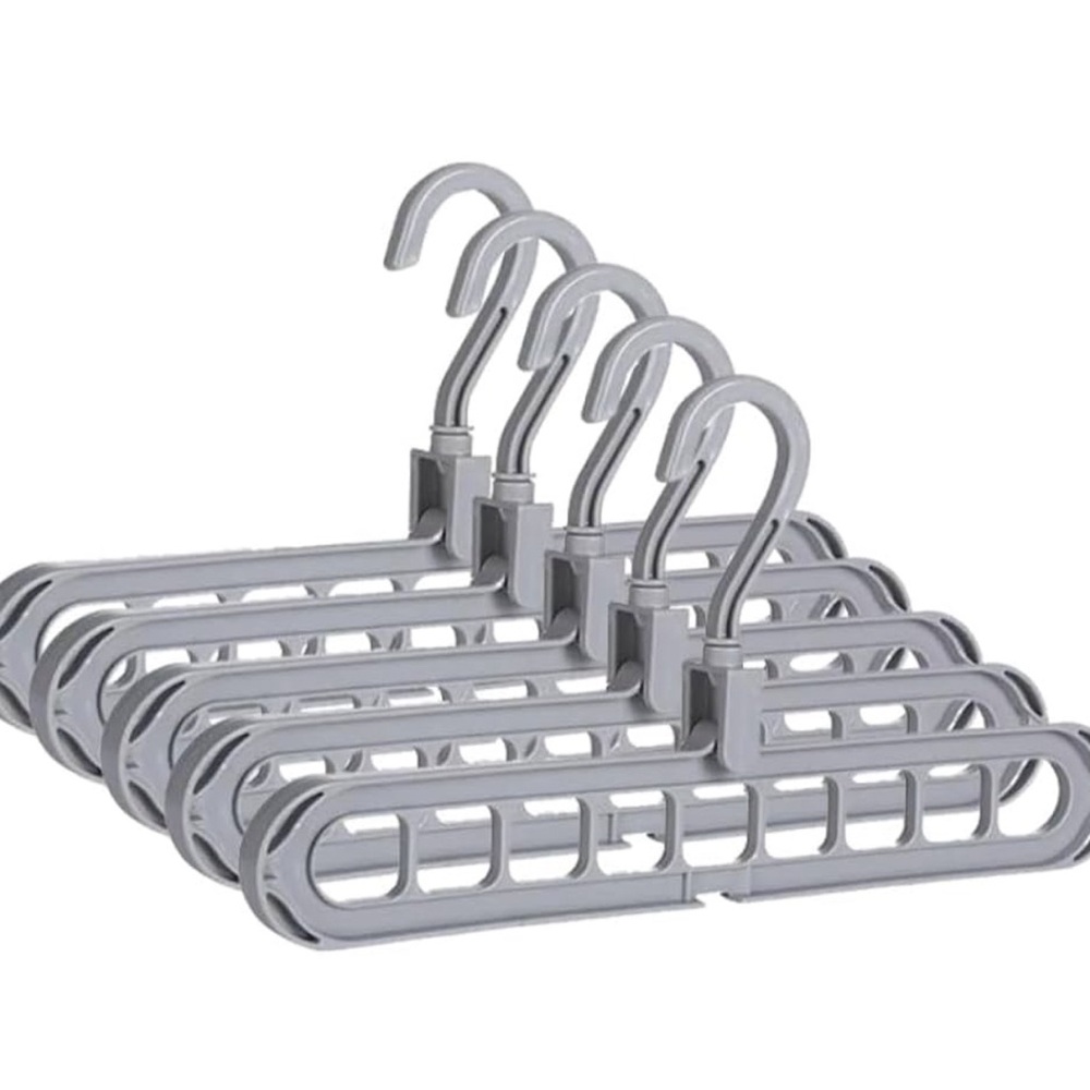 4 Pack Magic Space Saving Clothes Hangers 360 Degree Rotations Multifunction
